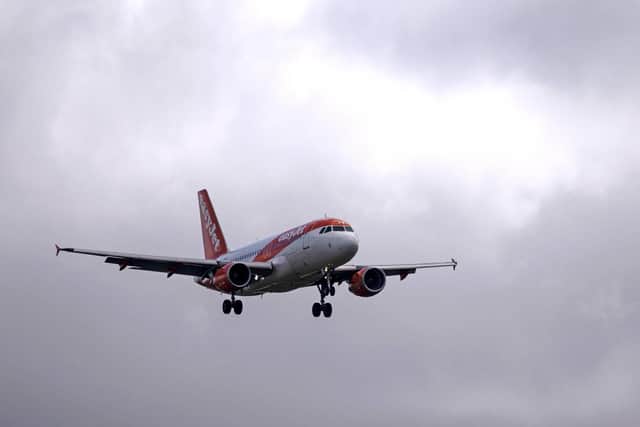 Am Easyjet passenger jet comes in to land at Gatwick Airport Picture: Ben Stansall /AFP via Getty Images)
