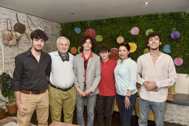 Zaytoona Moroccan Restaurant officially opened in Marmion Road, Southsea, on June 30, 2023.Pictured is: The Arabbetou family (l-r) Sammy, Hakem, Yuniss, Hamoody, Zainab and Eissa.Picture: Sarah Standing (110823-7715)