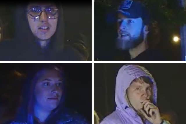 Officers want to speak to these people in connection with the incident.