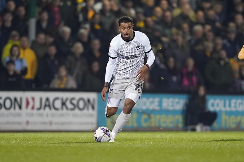 Tore his hamstring while closing down a Chesterfield player in the 44th minute of the FA Cup encounter on November 5, 2023. Initially an absence put at eight weeks, he has still to return to Fratton Park, although potentially could be back this week.