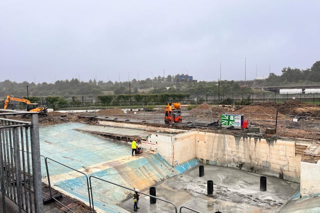 The Portsmouth City Council has issued an update on the Hilsea Lido which is undergoing a multi-million pound regeneration.
