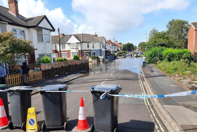 Flooding on Cambridge Road. Picture: Gosport police