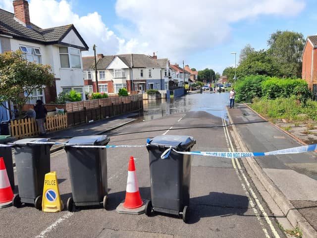 Flooding on Cambridge Road. Picture: Gosport police
