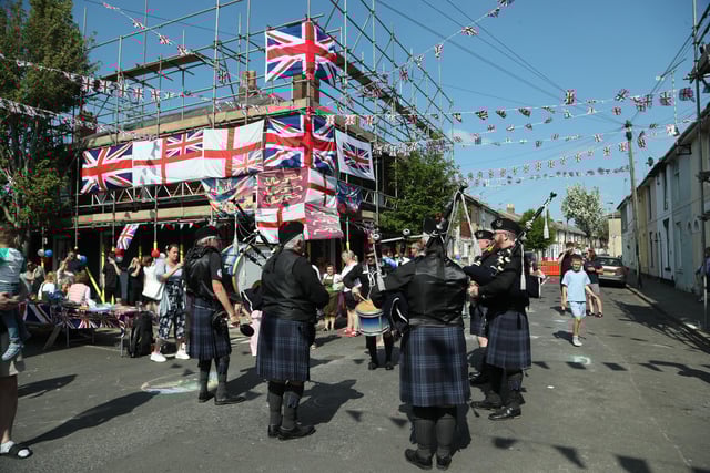 VE Day street party outside the Druids Arms on Binsteed Rd, Fratton on Saturday, May 3