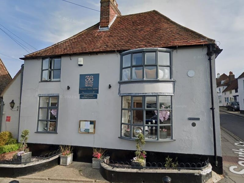 36 on the Quay at South Street, Emsworth, is in the Michelin Guide.