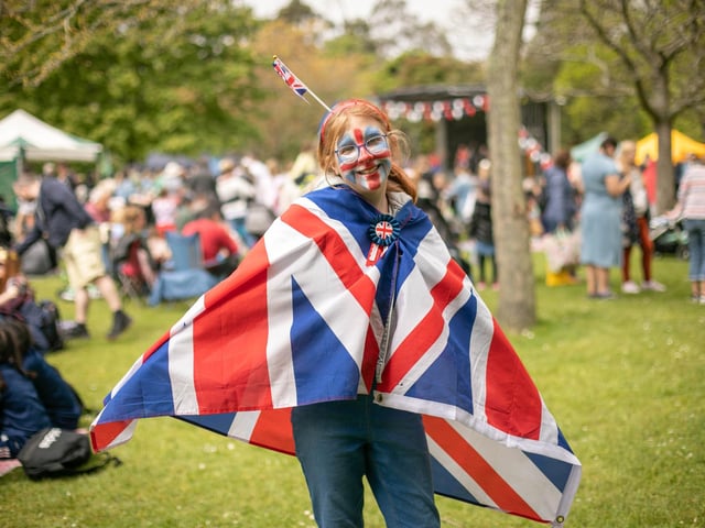 Elizabeth, 12, at The Big Lunch in Victoria Park, Portsmouth