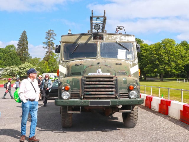 1956 Bedford Fire Engine in the Automart at the Spring Autojumble