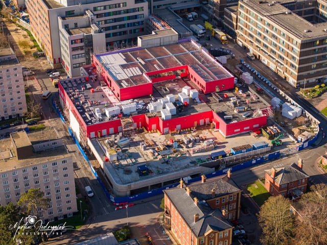 The construction of the new emergency department is a £58m project that is expected to take roughly two years to complete.
Picture: Marcin Jedrysiak