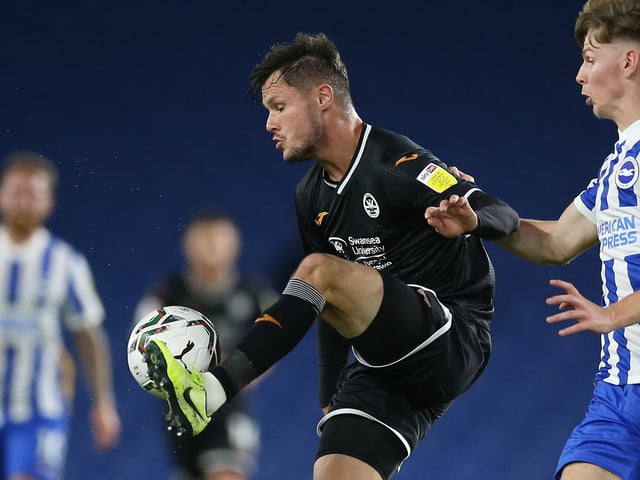 Swansea striker Cullen was on Pompey's list of potential targets this winter, but wasn't a priority. Pompey are searching for a mobile forward which matches the Swans front man, but again the club have been linked with a number of names already - which could see them fail to reignite their interest.   Picture: Steve Bardens/Getty Images