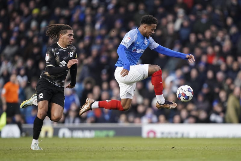 Match action from today's clash with MK Dons.