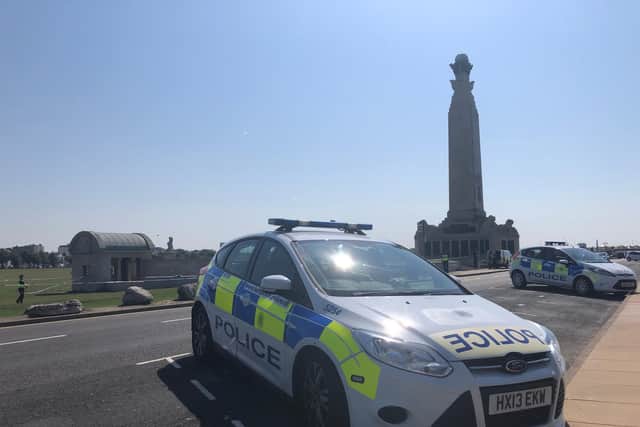 A 15-year-old boy has been stabbed in the chest at the Portsmouth Naval Memorial.