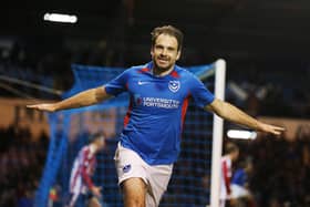 Brett Pitman arrived at Pompey from Ipswich and scored 12 goals by the end of November 2017 - but Colby Bishop has now surpassed that brilliant start. Picture: Joe Pepler