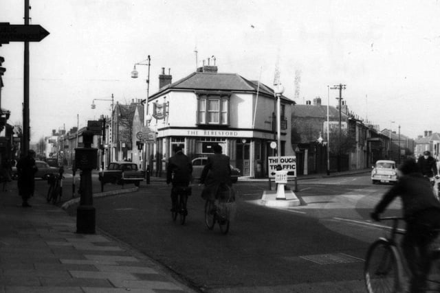 Looking North up Twyford Avenue and Stamshaw Road circa 1960
