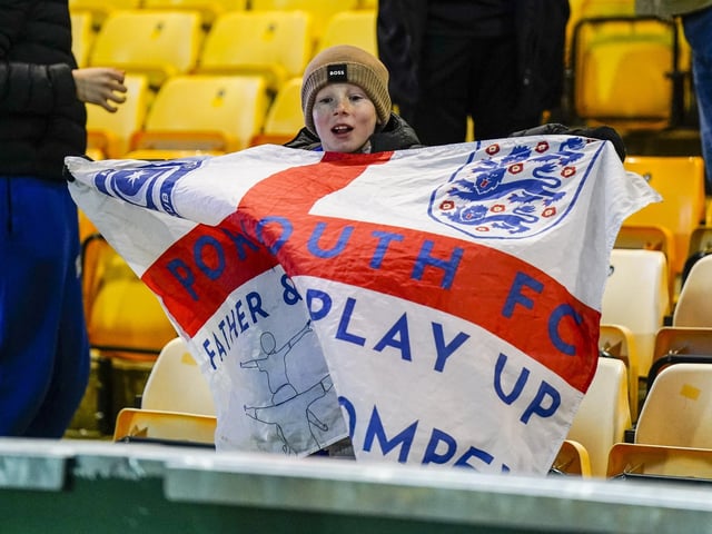 Around 1,800 Pompey fans were in raucous voice in the 1-0 victory at Port Vale.