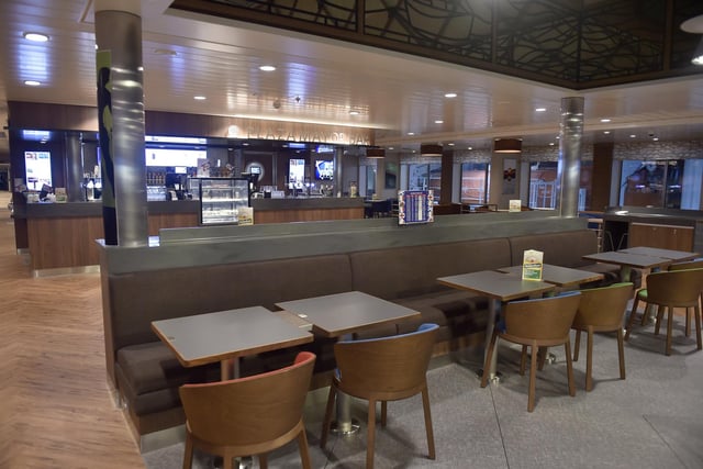 One of the main dining areas.