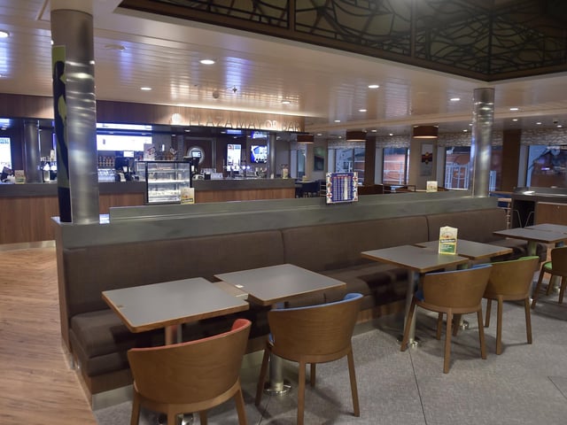 One of the main dining areas.