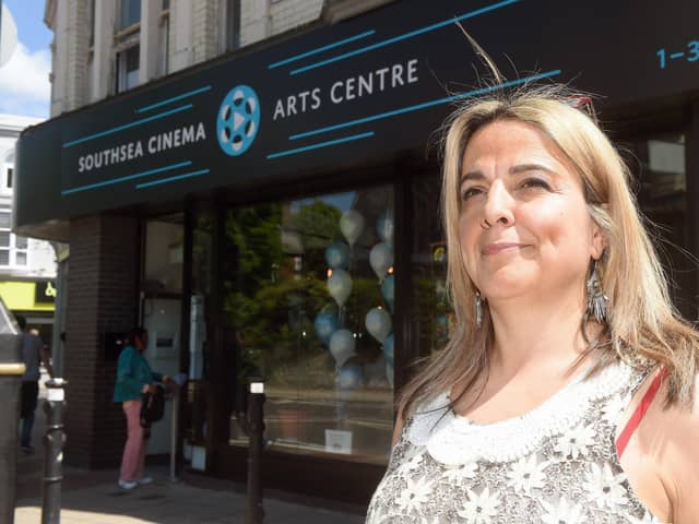 Aysegul Epengin outside Southsea Cinema and Arts Centre in Palmerston Road, Southsea
Picture: Sarah Standing (190522-7742)