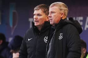 Kenny Jackett, right, and Joe Gallen. Picture: Joe Pepler