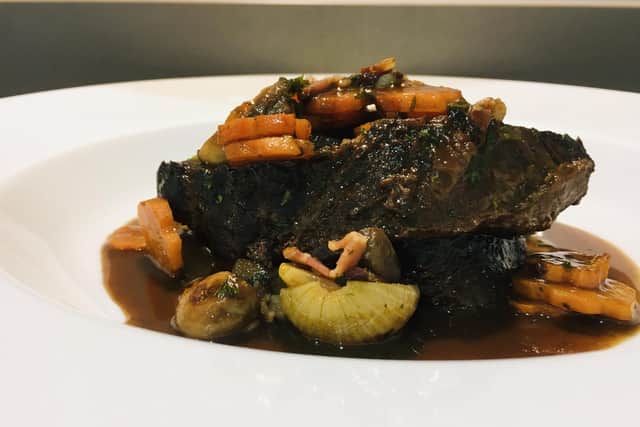Ox cheek bourguignon by Lawrence Murphy