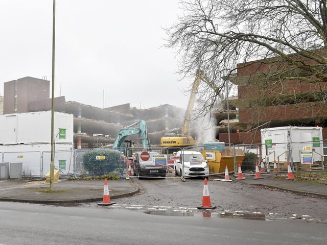 Osborn Road car park in Fareham, on Thursday, January 25.
Picture: Sarah Standing