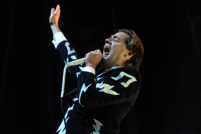 Howlin' Pelle Almqvst of The Hives at Portsmouth Guildhall. Picture by Paul Windsor