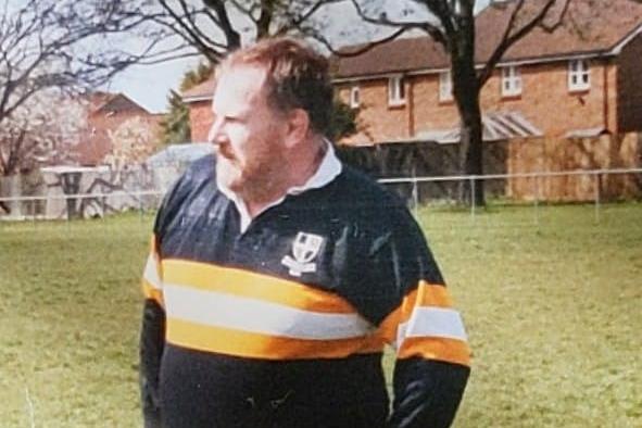 Ken Reilly during his Portsmouth RFC playing days