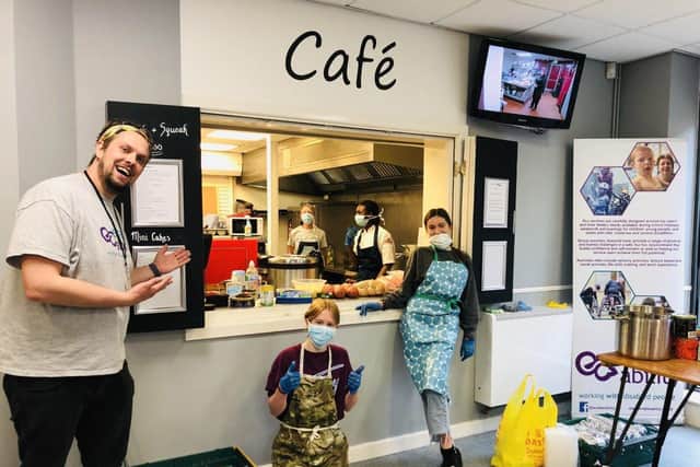 Havant and South Downs College's chefs help Enable Ability staff prepare meals for vulnerable people in the local community.