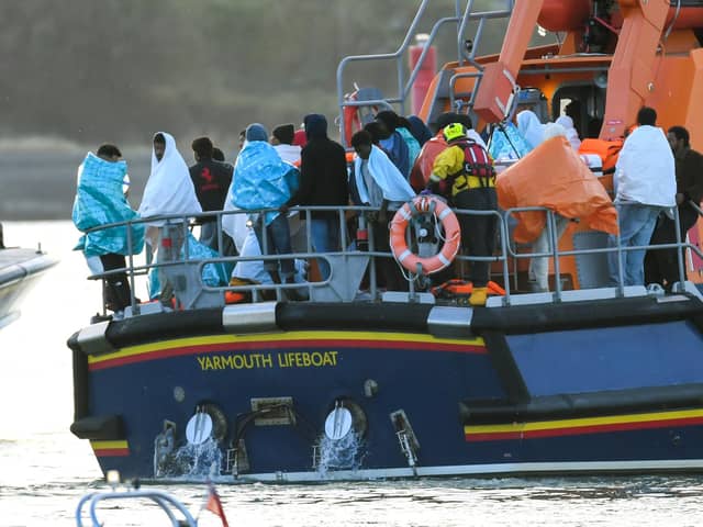 Migrants landed in Portsmouth on September 6 