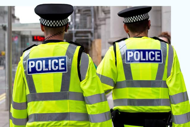 Police officers in the street