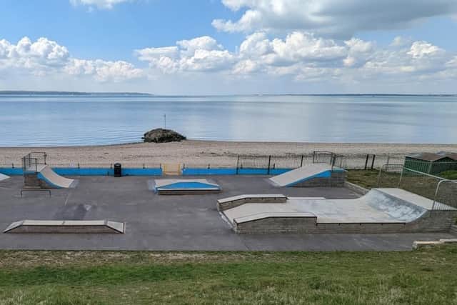 The skatepark in Lee-on-the-Solent