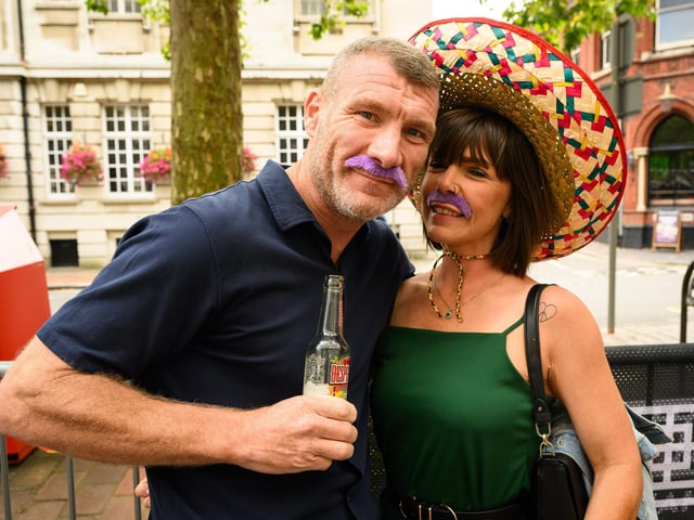 Pictured is: Kylie and Steve Ware.
Picture: Keith Woodland