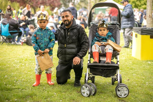 Hector, four, Jahn Karimi and Paris, three at Victoria Park, Portsmouth
