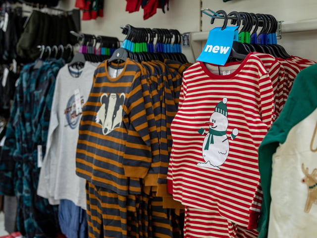 The larger Poundland store now stocks a range of clothing. Picture: Mike Cooter (091223)