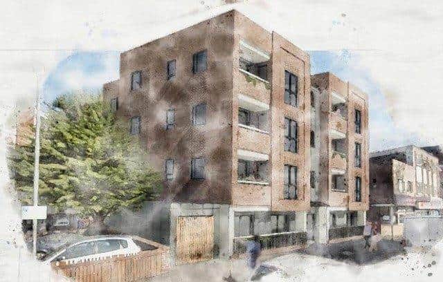 An artist's impression of the flats proposed in Somers Road Portsmouth