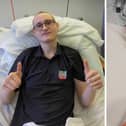 Moped rider Harry Silver broke his right leg in a crash with a car on Hayling Island. Picture: Harry Silver