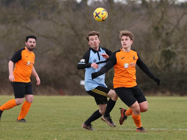 AFC Farlington (orange/black) v AFC Prospect Farm Rangers. Picture by Kevin Shipp