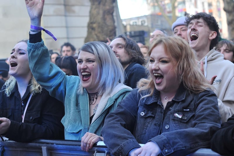 Members of the audience at Takedown Festival. Picture by Paul Windsor
