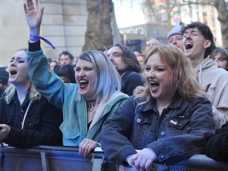 Members of the audience at Takedown Festival. Picture by Paul Windsor