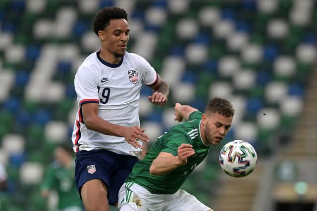 Dion Charles in action for Northern Ireland (Photo by Charles McQuillan/Getty Images)