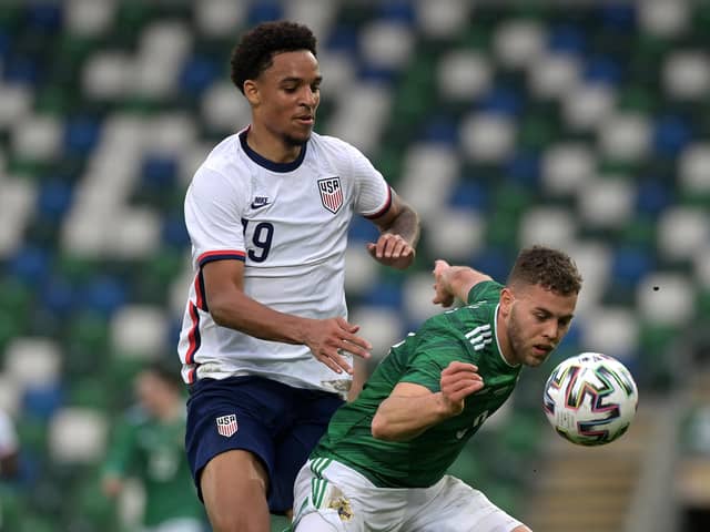 Dion Charles in action for Northern Ireland (Photo by Charles McQuillan/Getty Images)