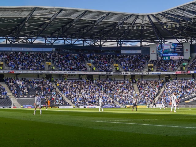 Pompey were accompanied by 4,000-plus fans for their latest trip to Stadium MK