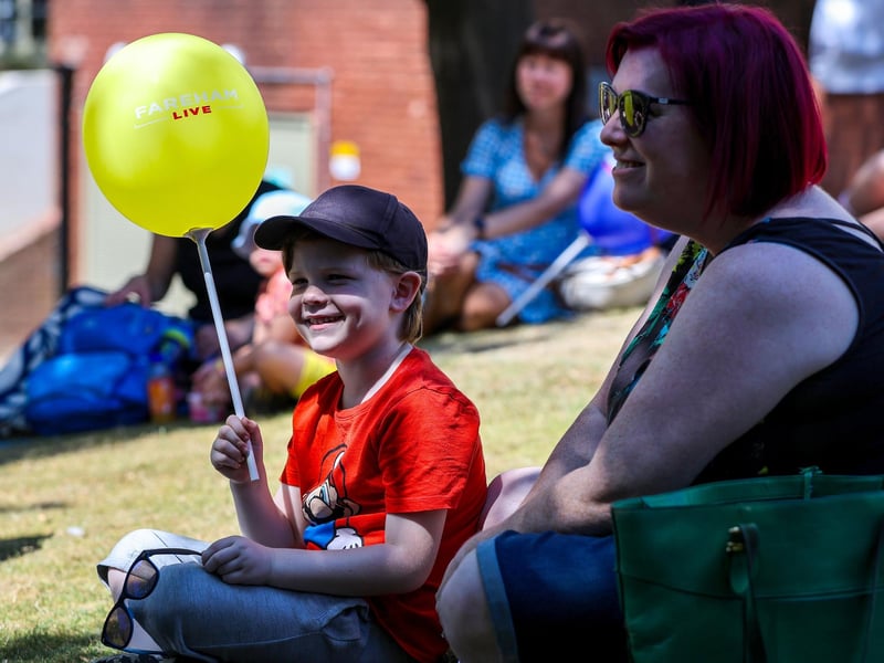 Crowds enjoy Harvo the Magician's performance at Fareham’s Big Weekend. Picture: Chris Moorhouse (120725-26)