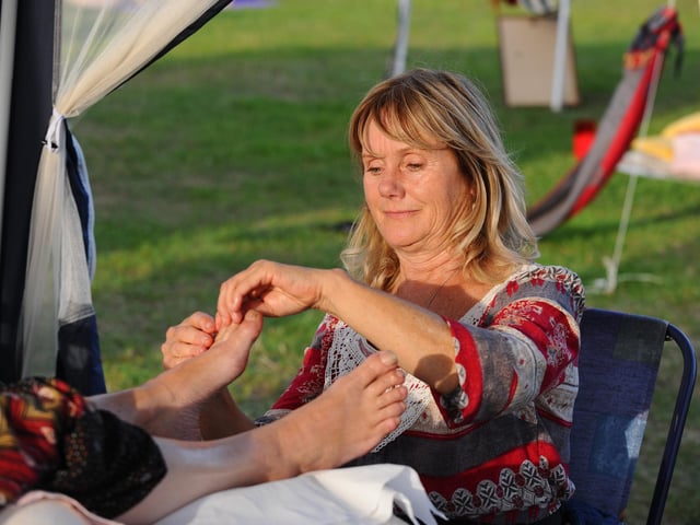 Pictured is: Ginny Ramshaw from Healing Space on Hayling Island. Picture: Sarah Standing (010923-1354)