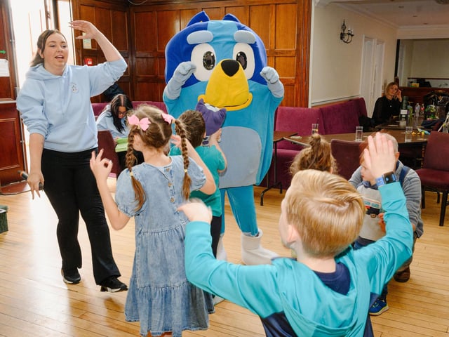 Pictured is: Children dance along with BlueyPicture: Keith Woodland (290921-30)