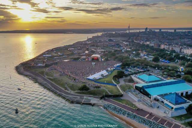 Drone photo of Victorious Festival crowds on Day 2
Picture: Shaun Roster