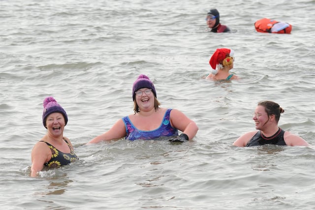 Solent Sea Swimmers held their annual Boxing Day dip in the Solent at Lee-on-the-Solent on Tuesday, December 26. 

Picture: Sarah Standing (261223-3730)