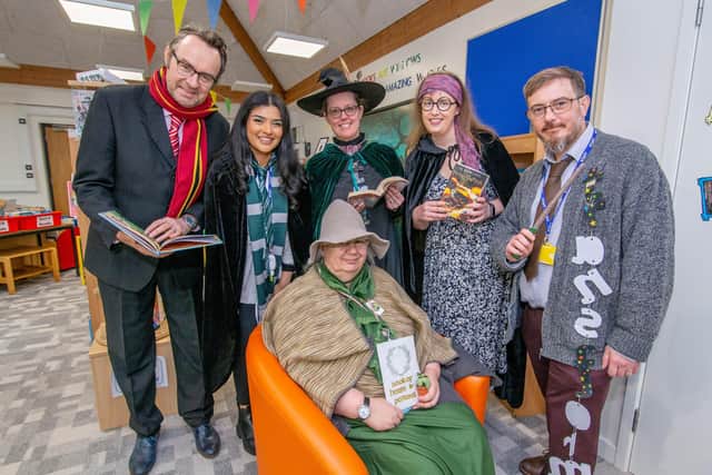 World Book Day, March 3, 2022. Teachers dressed up as their favourite characters of their books at Kings Academy Northern Parade, Portsmouth. Picture: Habibur Rahman.