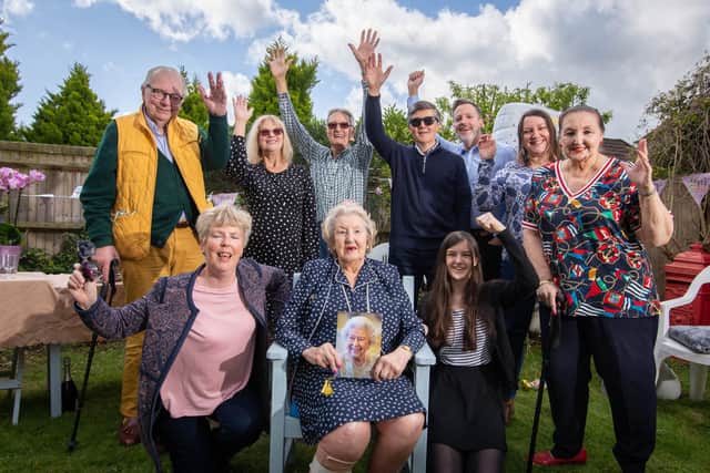 Queenie Parsons. with her family in Hordean on 26 May 2021. Picture: Habibur Rahman