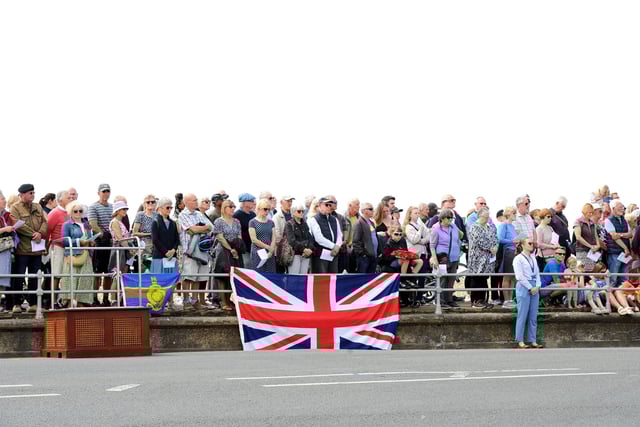 The annual D-Day memorial service took place at the D Day Stone near Canoe Lake, Southsea, on Thursday, June 6, 2024, to commemorate 80 years. Picture: Sarah Standing (060624-406)