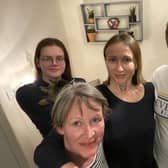 Hanna Greentree from Fareham with her husband Matthew, their daughter Melania and her mum Iryna